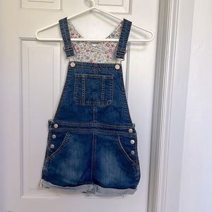 Boden Girls Overall Shorts, sz 7-8